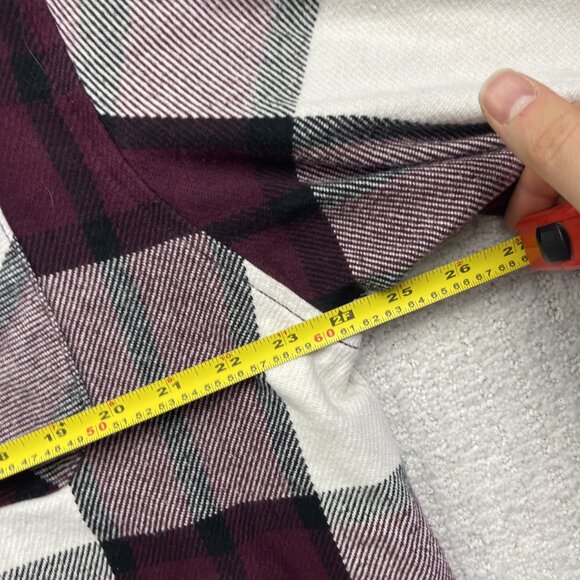 BC Clothing Co Heavy Overshirt Plaid Burgundy Men Sz 2XL Camp Lumberjack - Picture 5 of 11